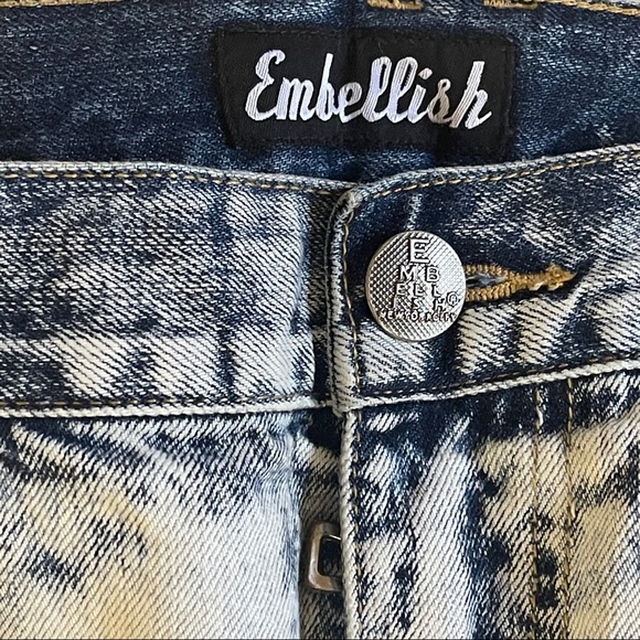 🔥Embellish Ripped Biker Jeans - Picture 3 of 5